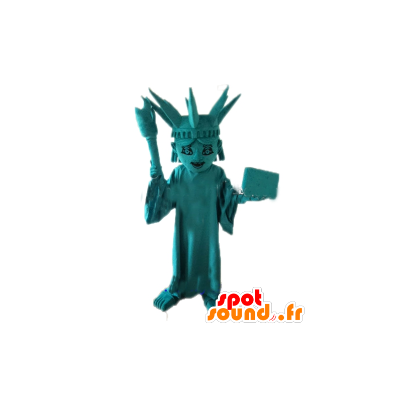 Mascotte van de Statue of Liberty. Amerikaanse mascotte - Mascottes van beroemde karakters - MASFR028690 - SpotSound.fr