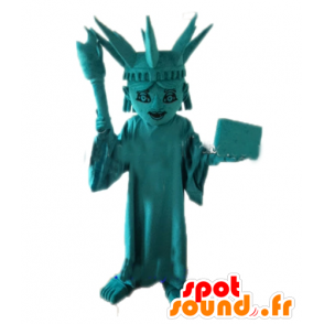 Mascotte van de Statue of Liberty. Amerikaanse mascotte - Mascottes van beroemde karakters - MASFR028690 - SpotSound.fr