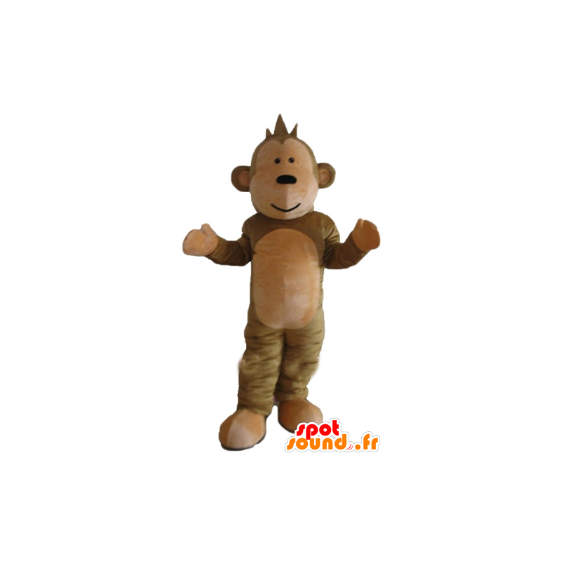 Mascotte de singe marron, mignon et doux - MASFR028695 - Mascottes Singe