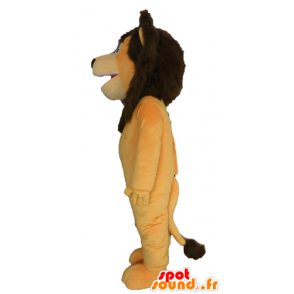 Mascotte de lion orange et marron, géant - MASFR028697 - Mascottes Lion