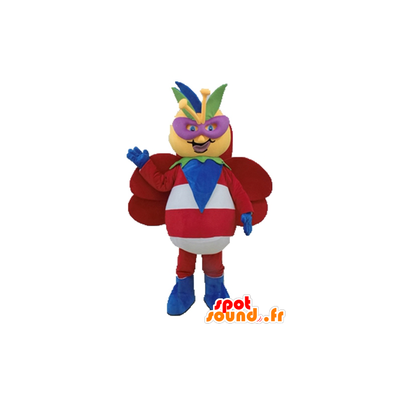Mascot original colorida e borboleta, gigante - MASFR028704 - borboleta mascotes