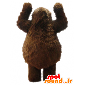Mascot yeti marrón. la mascota del grisáceo - MASFR028705 - Mascotas de los monstruos