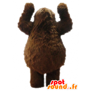 Maskotka brązowy Yeti. Grizzly Mascot - MASFR028705 - maskotki potwory