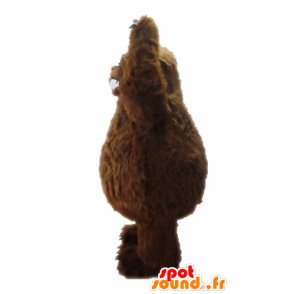 Mascot yeti marrón. la mascota del grisáceo - MASFR028705 - Mascotas de los monstruos