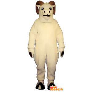 Costumes white ram. Costume ram - MASFR007281 - Bull mascot