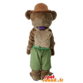 Μασκότ αρκούδα καφέ αρκούδα, γλυκό και χαριτωμένο - MASFR028706 - Αρκούδα μασκότ