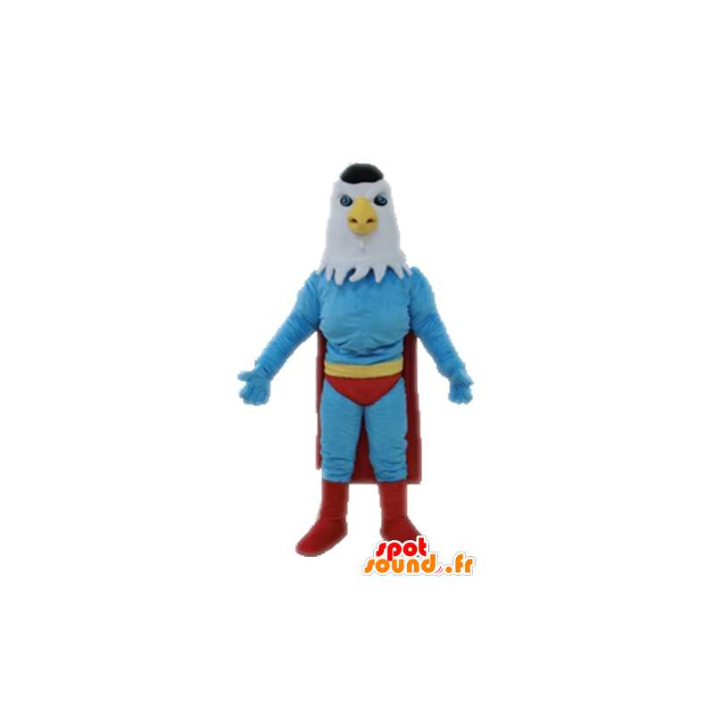 Mascotte d'aigle habillé en super-héros - MASFR028707 - Mascotte de super-héros