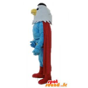 Águila mascota vestido como un superhéroe - MASFR028707 - Mascota de superhéroe