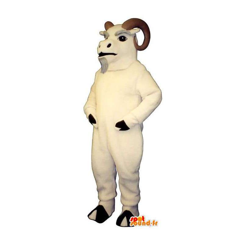 Mascote carneiro branco. Costume ram - MASFR007282 - Mascot Touro