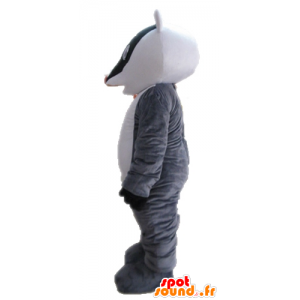 Mascotte tricolore skunk. mascotte procione - MASFR028710 - Mascotte di cuccioli