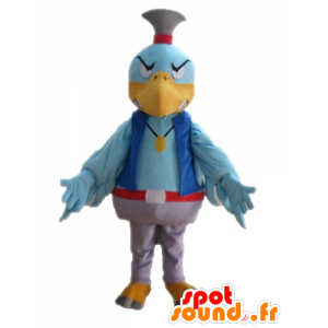 Mascot Bluebird. Mascot colored vulture - MASFR028711 - Mascot of birds