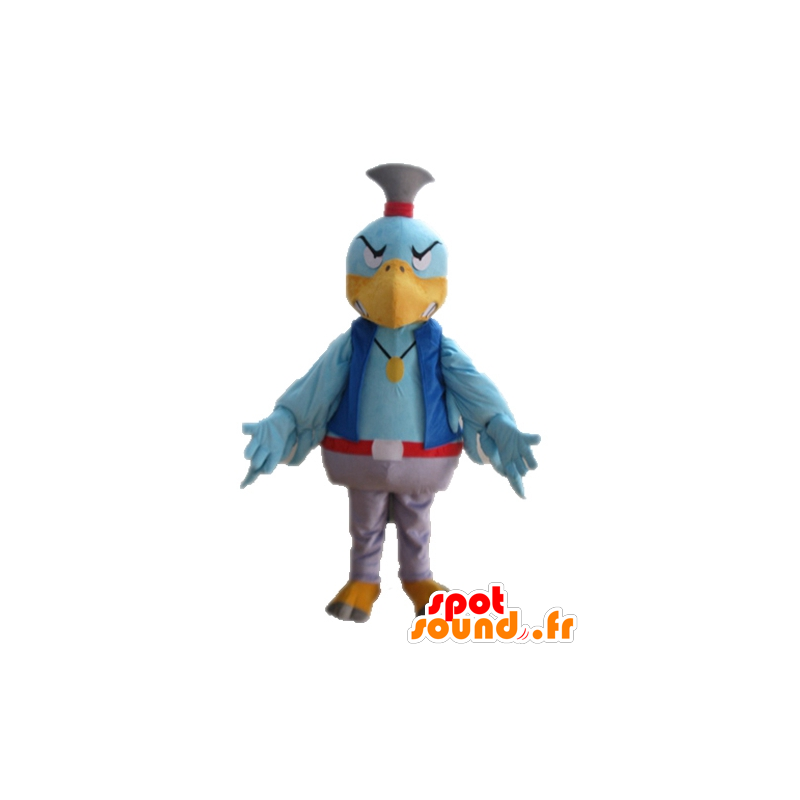 Mascotte d'oiseau bleu. Mascotte de vautour coloré - MASFR028711 - Mascotte d'oiseaux