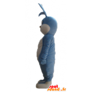 Azul y blanca de la mascota del conejo, totalmente personalizable - MASFR028716 - Mascota de conejo