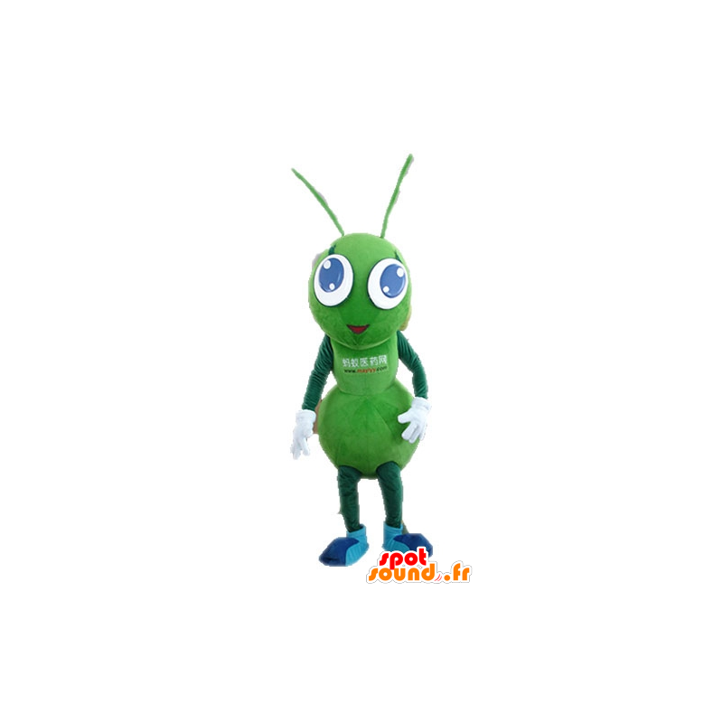 Mascotte de fourmis verte, géante. Mascotte d'insecte vert - MASFR028723 - Mascottes Insecte