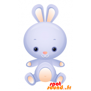 Maskot modrá a růžová bunny, roztomilé a roztomilý - MASFR028729 - 2D / 3D Maskoti