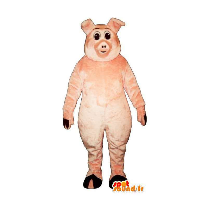 Mascotte roze varken. Costume varkensvlees - Varken Mascottes - MASFR007288 - SpotSound.fr