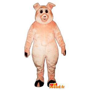 Maskot rosa gris. Costume svinekjøtt - Grismaskoter - MASFR007288 - SpotSound.fr