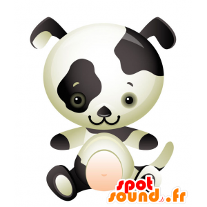 La mascota del perro blanco manchado negro. mascota dálmata - MASFR028735 - Mascotte 2D / 3D