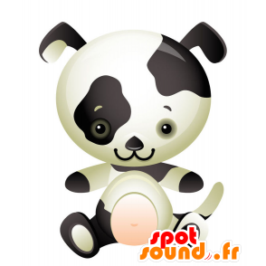 Mascot stained black white dog. Dalmatian mascot - MASFR028735 - 2D / 3D mascots