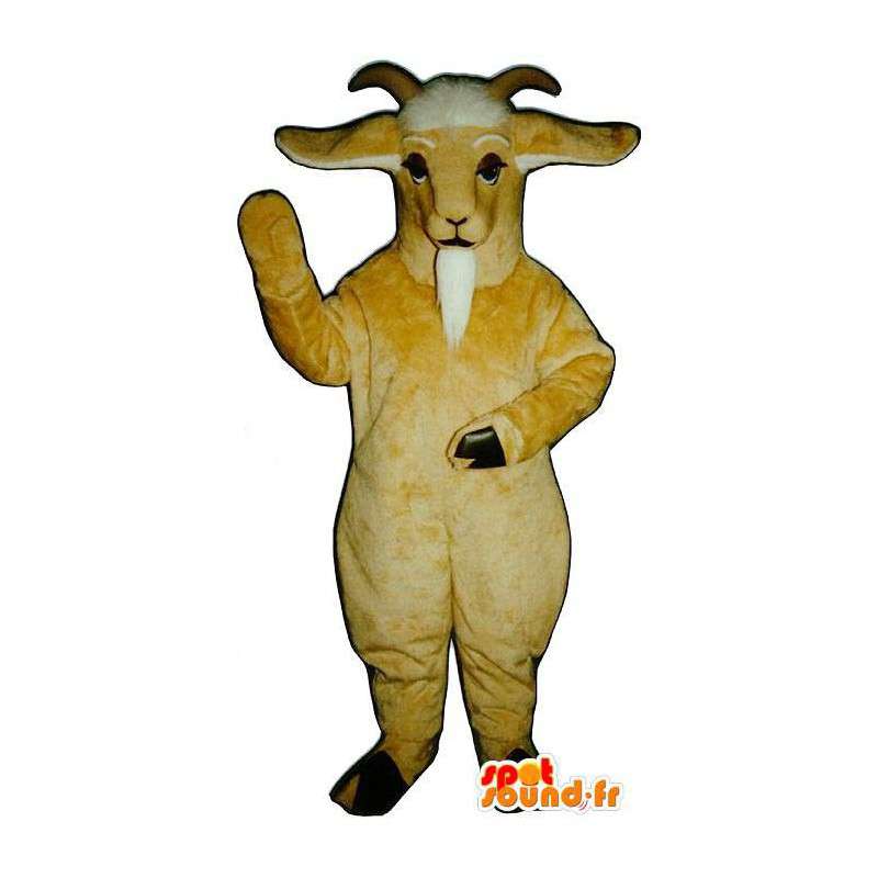 Costume de bouc jaune. Mascotte de bouc - MASFR007289 - Mascottes Boucs et Chèvres