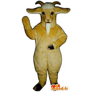 黄色いヤギの衣装。ヤギのマスコット-MASFR007289-ヤギとヤギのマスコット