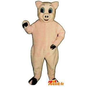 Rosa mascote porco - MASFR007295 - mascotes porco