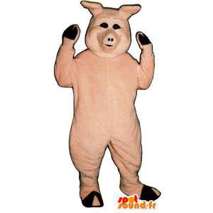 Pink gris kostume - Spotsound maskot kostume