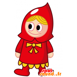 Mascot van Little Red Riding Hood. meisje mascotte - MASFR028780 - 2D / 3D Mascottes