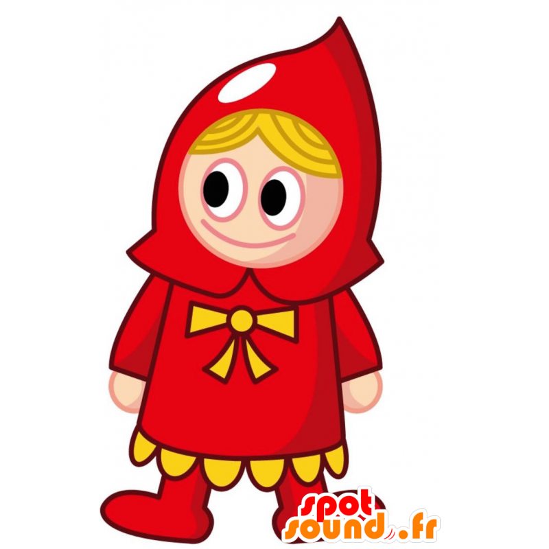 Mascote da Chapeuzinho Vermelho. da mascote da menina - MASFR028780 - 2D / 3D mascotes