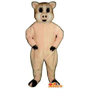 Roze varken mascotte - MASFR007298 - Pig Mascottes