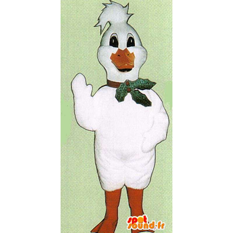 Blanco mascota pato - MASFR007300 - Mascota de los patos