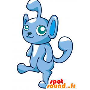 Pokemon mascot. Blue fantastic creature mascot - MASFR028793 - 2D / 3D mascots