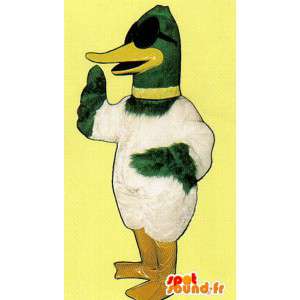 Zielony i biały kaczka maskotką - MASFR007302 - kaczki Mascot