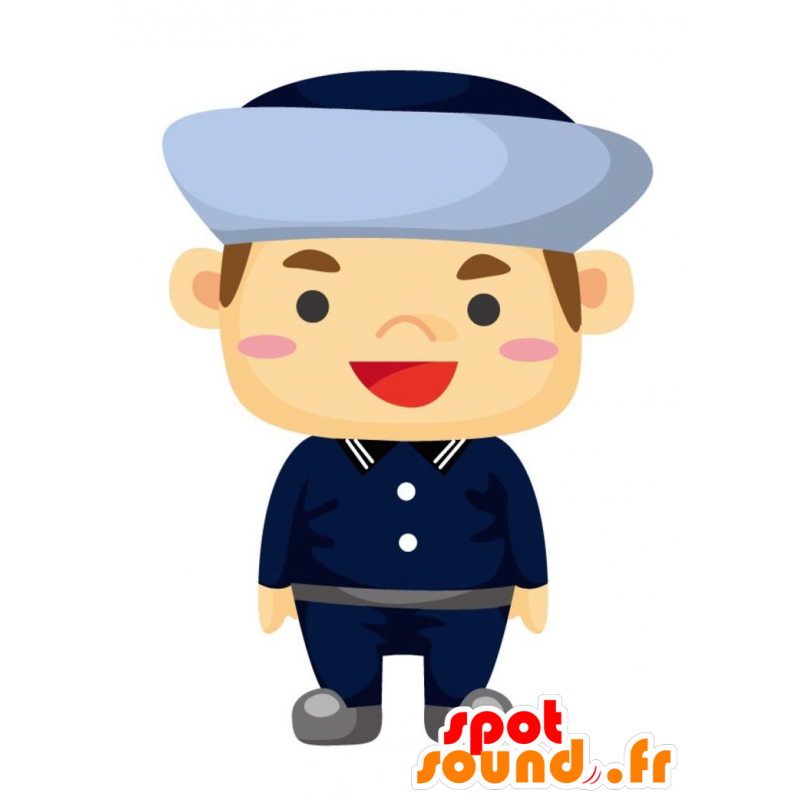 Marine maskot, karakterer, i uniform skum - MASFR028807 - 2D / 3D Mascots