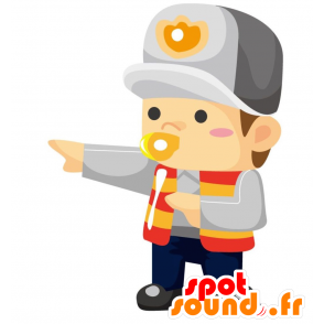 Mascot Mann in Uniform, der Verkehrspolizist - MASFR028811 - 2D / 3D Maskottchen