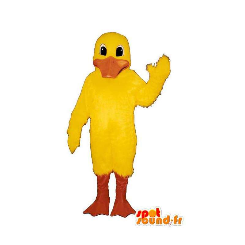 Keltainen ankka maskotti. Duck Costume - MASFR007304 - maskotti ankkoja