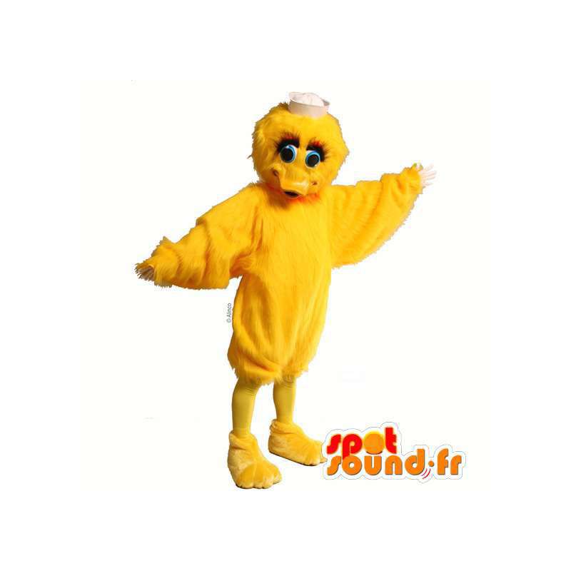 Gele eend mascotte, kuiken - MASFR007305 - Mascot eenden
