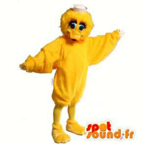 Gele eend mascotte, kuiken - MASFR007305 - Mascot eenden