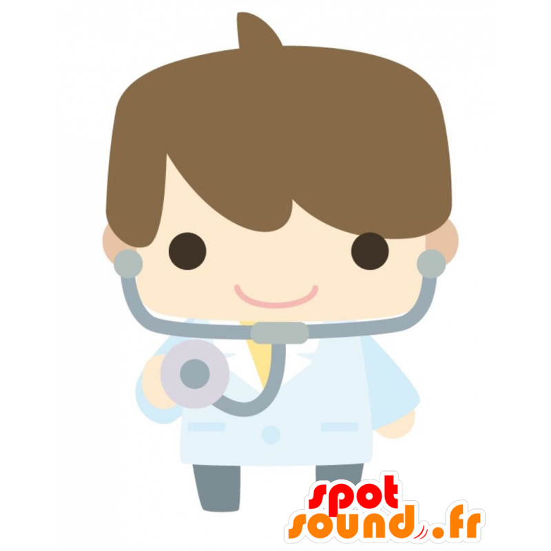 Mascotte de docteur. Mascotte de médecin - MASFR028822 - Mascottes 2D/3D