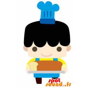 Mascotte de chef cuisinier. Mascotte de restaurateur - MASFR028826 - Mascottes 2D/3D