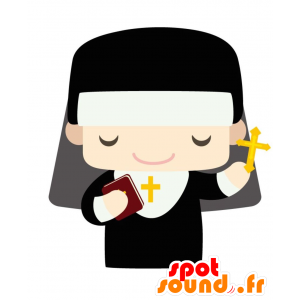 Sister mascot. religious mascot - MASFR028827 - 2D / 3D mascots
