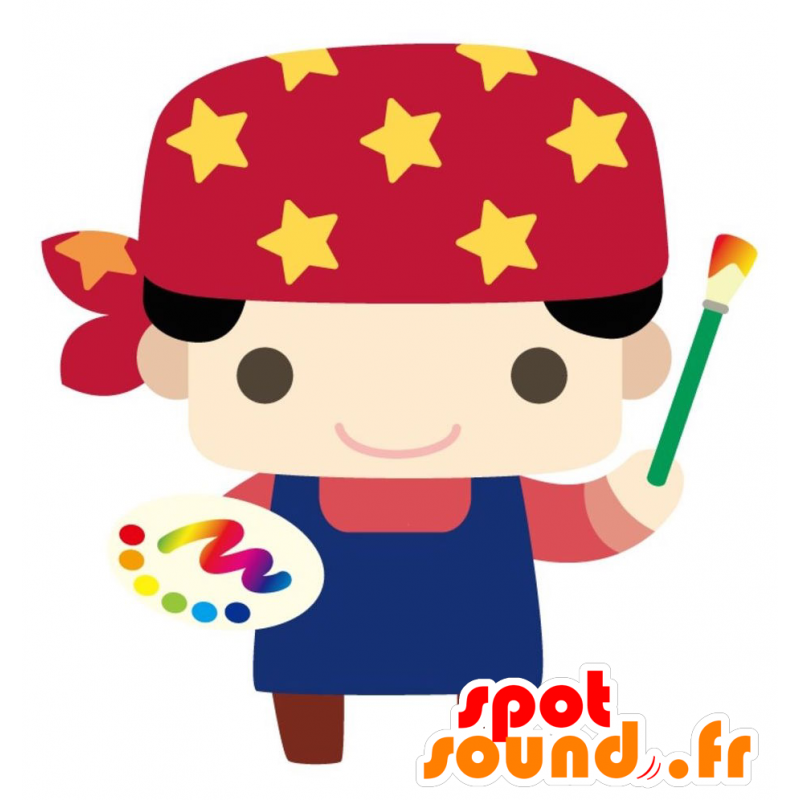 Painter mascot. Mascot painter - MASFR028829 - 2D / 3D mascots