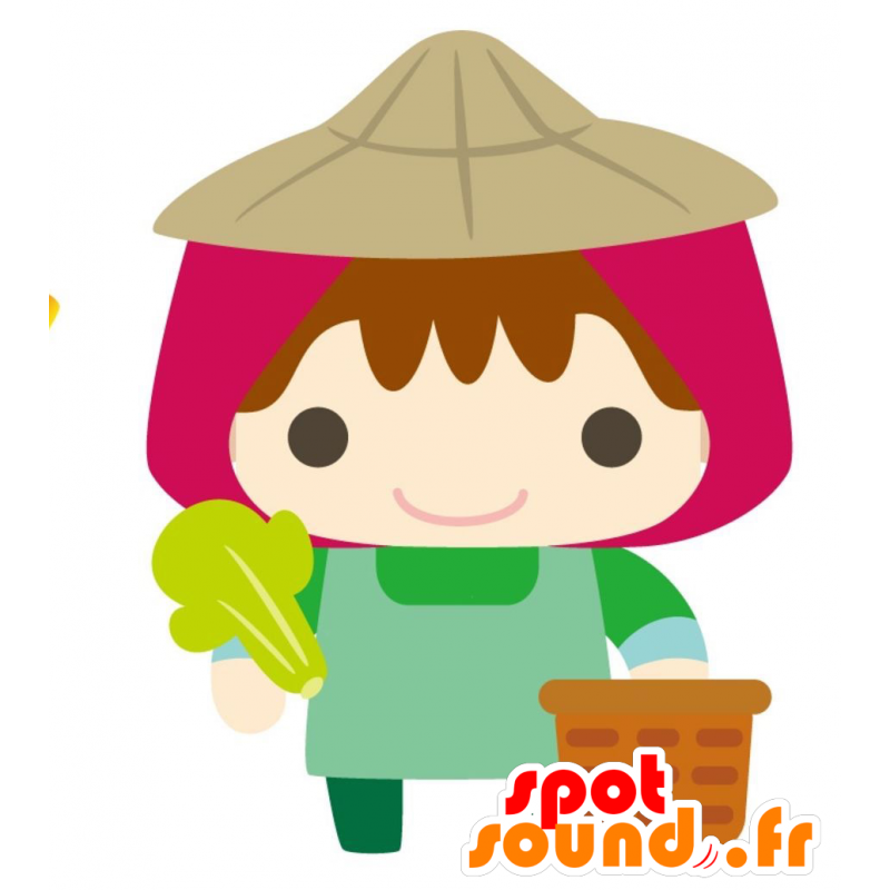 Maraicher mascot. vegetable seller mascot - MASFR028830 - 2D / 3D mascots