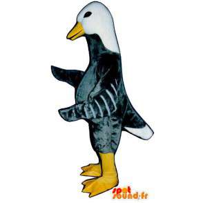 Mascot gray goose and white - MASFR007308 - Ducks mascot