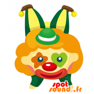 Mascot jovial and original clown. circus mascot - MASFR028835 - 2D / 3D mascots