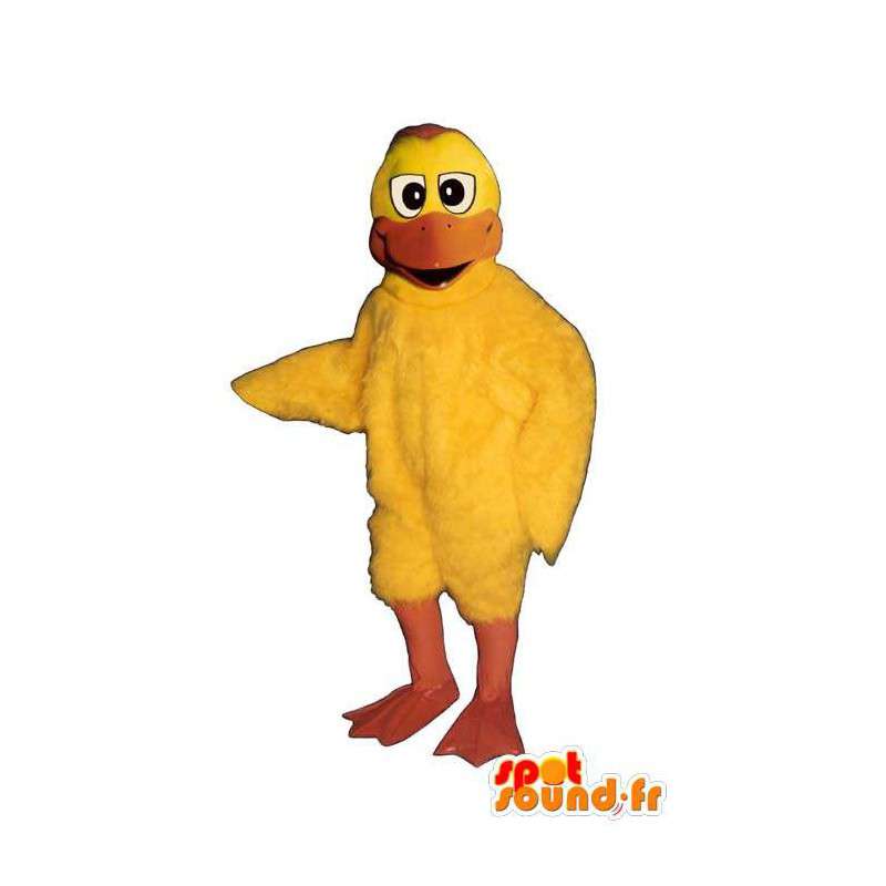 Giallo anatra mascotte. Anatra costume - MASFR007309 - Mascotte di anatre