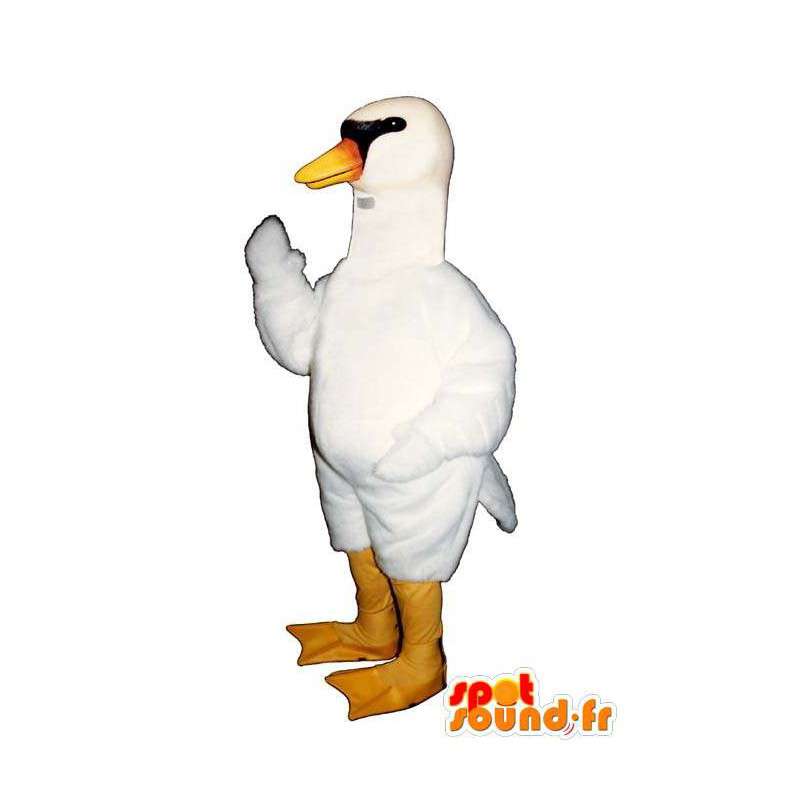 Mascot white swan, very realistic - MASFR007311 - Mascots Swan