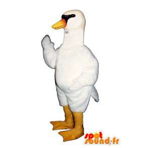 Cisne mascote branco, muito realista - MASFR007311 - mascotes Swan