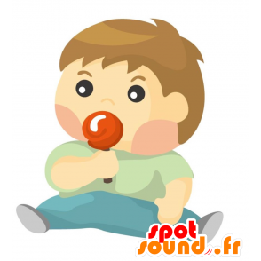 Maskotka chłopiec, dziecko, dziecko, niemowlę - MASFR028847 - 2D / 3D Maskotki