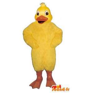Mascotte de poussin jaune géant. Costume de canard - MASFR007312 - Mascotte de canards